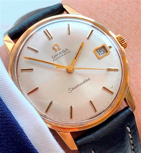 omega seamaster watch gold|omega seamaster 14k gold automatic.